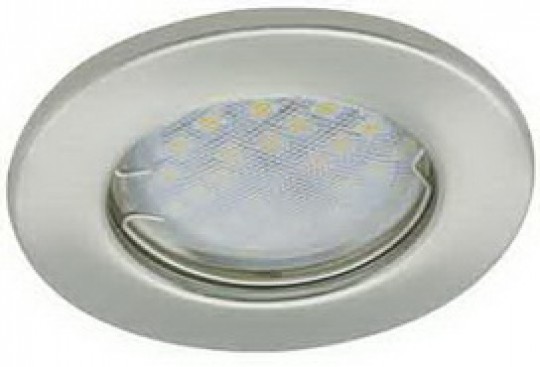 Светильник встраиваемый Ecola Light MR16 DL90 GU5.3 плоский сатин-хром 30x80 (кd74) /FS1611EFY/