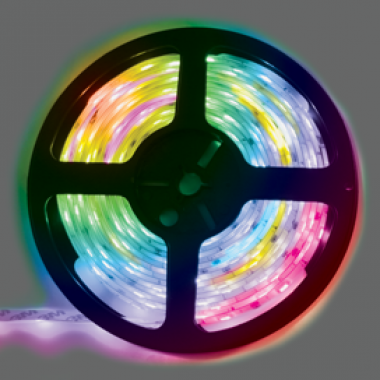 Лента светодиодная Ecola LED strip PRO 14.4W/m 24V IP65 10mm 60Led/m RGB на катушке 5м разноцветная /P5DM14ESB/