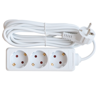 Удлинитель 3G-3-SMART 3-х местн 10А с з/к 3м 8333 IN HOME