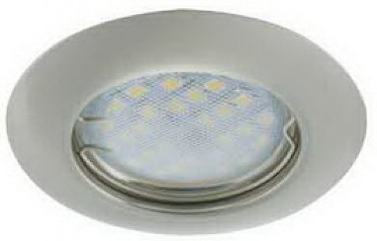 Светильник встраиваемы Ecola Light MR16 DL92 GU5.3  выпуклый сатин-хром 30x80 (кd74) /FS1612EFY/