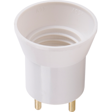 Переходник Ecola base вилка-патрон E27 белый /APU27WEAY/