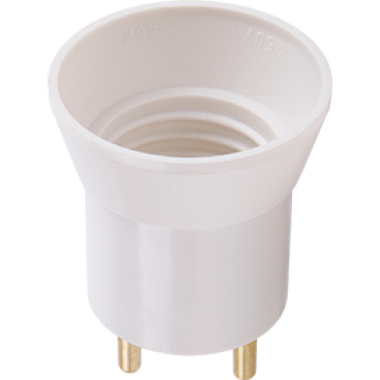 Переходник Ecola base вилка-патрон E27 белый /APU27WEAY/