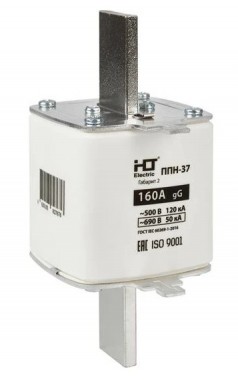 Плавкая вставка предохранителя ППН-37, габарит 2, 400/160А HLT