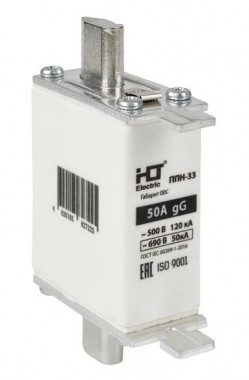 Плавкая вставка предохранителя ППН-33, габарит 00C, 160/50А HLT