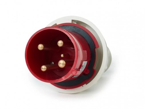 Вилка 034 3Р+РЕ 63А 380В IP54 HLT