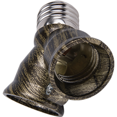 Переходник Ecola base с цоколя E27 на 2хE27 черненая бронза /A7T27HEAY/  