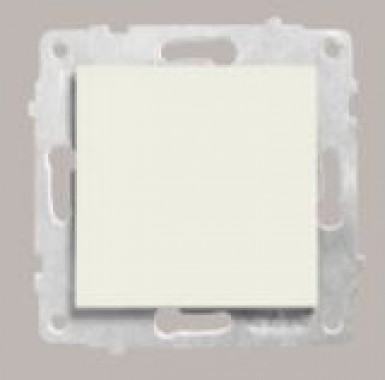 Выключатель кнопка для света (кремовый цвет) М + К