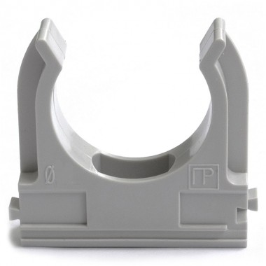 Крепёж-клипса для труб Полистирол д50 (10шт/200шт уп/кор) Промрукав