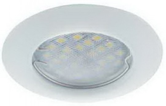 Светильник встраиваемый Ecola Light MR16 DL92 GU5.3 выпуклый белый 30x80 (кd74) /FW1612EFY/