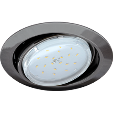 Светильник встраиваемый Ecola GX53 FT9073 поворотный черный хром 40x120 /FB5390ECB/