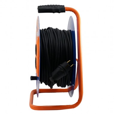 Удлинитель силовой на катушке GLANZEN 4 гн. КГ 3х2,5