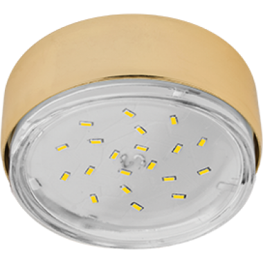 Светильник накладной Ecola GX53 FT8073 золото 25x82 /FG5380ECB/  