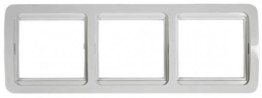 Рамка 3ая горизонтальная CLASSICO белая 2303H IN HOME