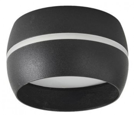 Светильник накладной Ecola GX53 SP5394 Спот без обода Черный матовый 82х60  /SS534BECB/