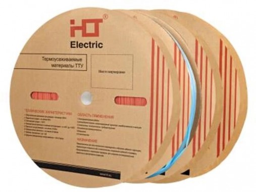 Термоусаживаемая трубка ТУТнг 16/8 красная (100 м/ролл) HLT