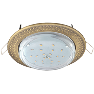 Светильник встраиваемый Ecola GX53 H4 без рефл, Черненая бронза 38x106 /FN53H4ECB/  