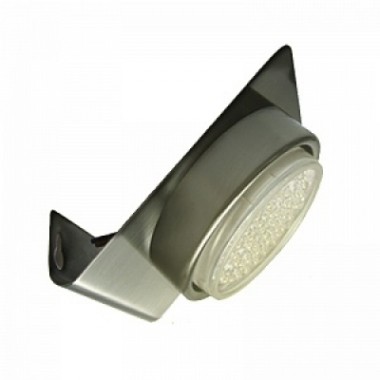 Светильник настенный Ecola GX53-N82 угловой сатин-хром 52х130х111 /FS5382ECB/