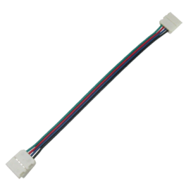 Коннектор Ecola LED strip connector соед. кабель с двумя 4-х конт зажимными разъемами 10mm 15 см уп 3 шт /SC41C2ESB/