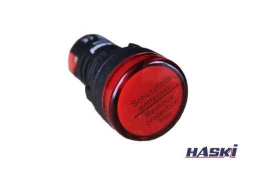Арматура сигнальная AD-22DS (LED) d22мм красная  24В AC/DC HASKI