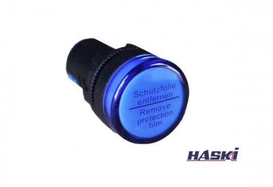 Арматура сигнальная AD-22DS (LED) d22мм синяя 220В AC HASKI