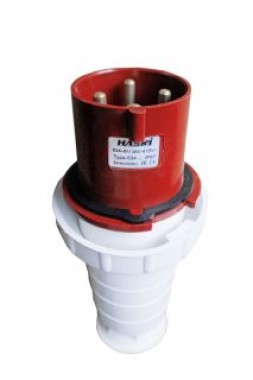 Вилка  034 3P+PE  63А  380В IP67 HASKI