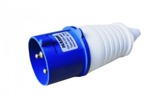 Вилка  023 2P+PE  32А  220В  IP44 HASKI