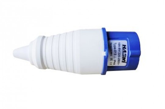 Вилка  013 2P+PE  16А 220В IP44 HASKI