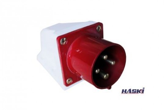 Вилка  514 стац.  3P+PE  16А  380В IP44 HASKI