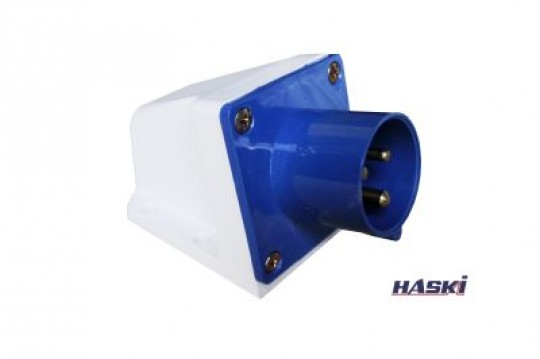 Вилка  513 стац.  2P+PE  16А  220В IP44 HASKI