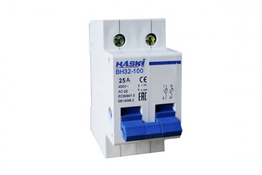 Выключатель нагрузки ВН32-100 2P  25А HASKI