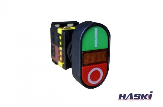 Кнопка АРВВ-22N I-O неон/240В 1з+1р HASKI