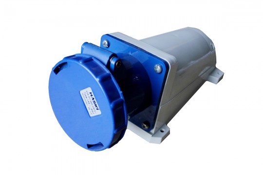 Розетка  133 стацион. 2P+PE  63А  220В IP67  HASKI