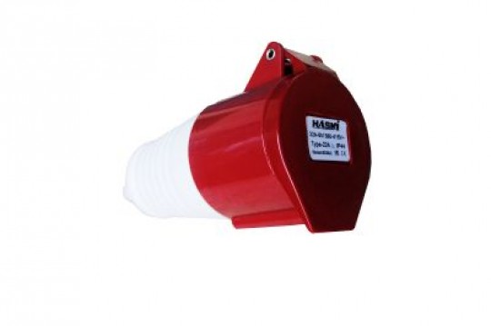Розетка  224 переносная  3P+РE  32А  380В IP44 HASKI