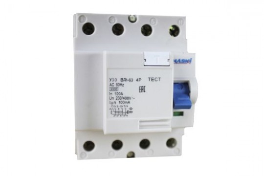 УЗО ВД1-63 4Р 100А 100мА HASKI