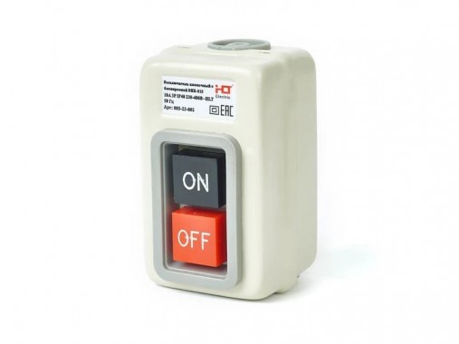 Выключатель кнопочный с блокировкой ВКБ-315 10А 3P IP40  HLT