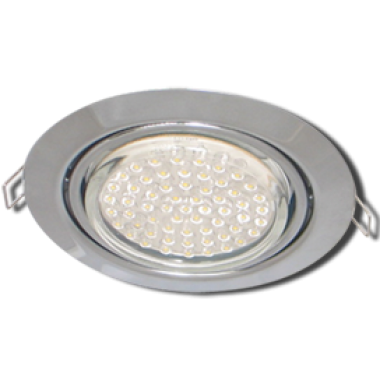 Светильник встраиваемый Ecola GX53 FT9073 поворотный хром 40x120 /FC5390ECB/