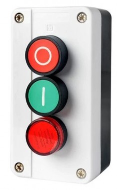 Пост управления кнопочный ПКУ-373 с сигнальной лампой HLT