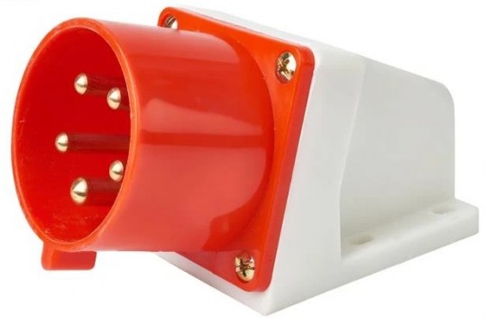 Вилка 515 стационарная 3Р+РЕ+N 16А 380В IP44 HLT