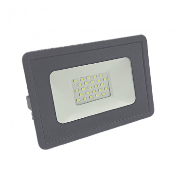 Прожектор светодиодный СДО 20Вт 6500К IP65 серый Фарлайт