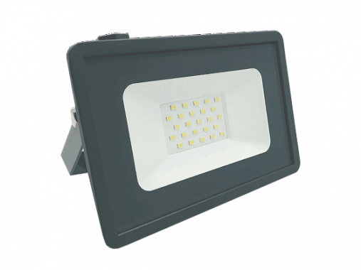 Прожектор светодиодный СДО 20Вт 6500К IP65 зеленый свет серый корпус Фарлайт