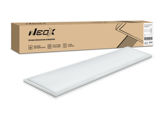 Панель светодиодная универсальная ДВО-01 4040-ОПАЛ 40Вт 230В 4000К 1195x180мм NEOX