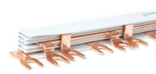 Шина соединительная типа FORK (вилка) 3Р 100А(дл.1м) HLT