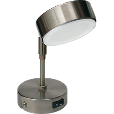 Светильник настенный Ecola GX53 FT3173 поворотный на коротком кроншт сатин-хром 152х80 /FS5331ECB/  