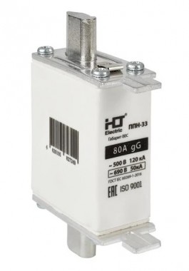 Плавкая вставка предохранителя ППН-33, габарит 00C, 160/80А HLT