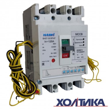 Автоматический выключатель ВА57-35 - 4710 - НР230AC с электронным расцепителем 3P 160А HASKI