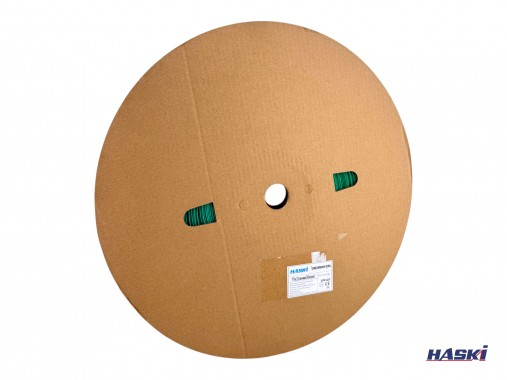 Термоусаживаемая трубка ТУТнг 12/6 зеленая (100 м/ролл) HASKI 