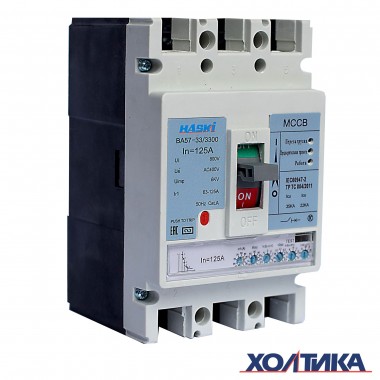 Автоматический выключатель ВА57-33 с электронным расцепителем 3Р 125А HASKI