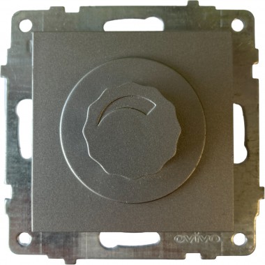 ВЫКЛЮЧАТЕЛЬ (ДИММЕР) 800 ВАТТ (СЕРЕБРИСТЫЙ ЦВЕТ) М + К