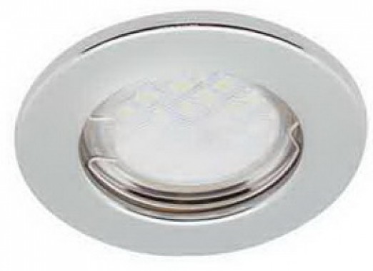 Светильник встраиваемый Ecola Light MR16 DL90 GU5.3 плоский хром 30x80 (кd74) /FC1611EFY/