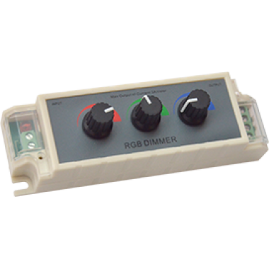 Контроллер Ecola LED strip RGB controller (Dimmer) 108W 12V 9A (216W 24V) с ручками д/управления /CDM09AESB/